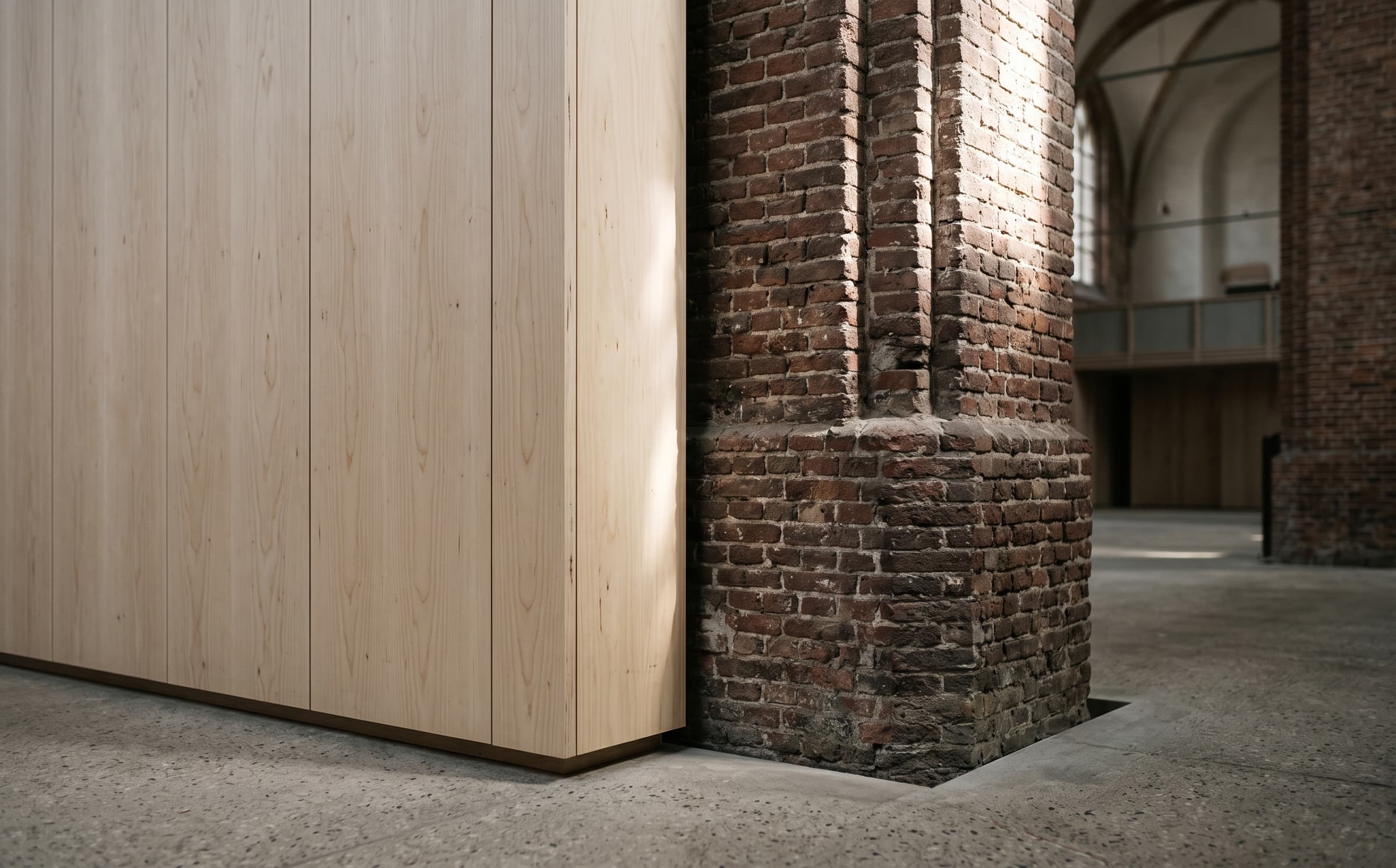 A material detail at Noordkerk, Amsterdam, Netherlands