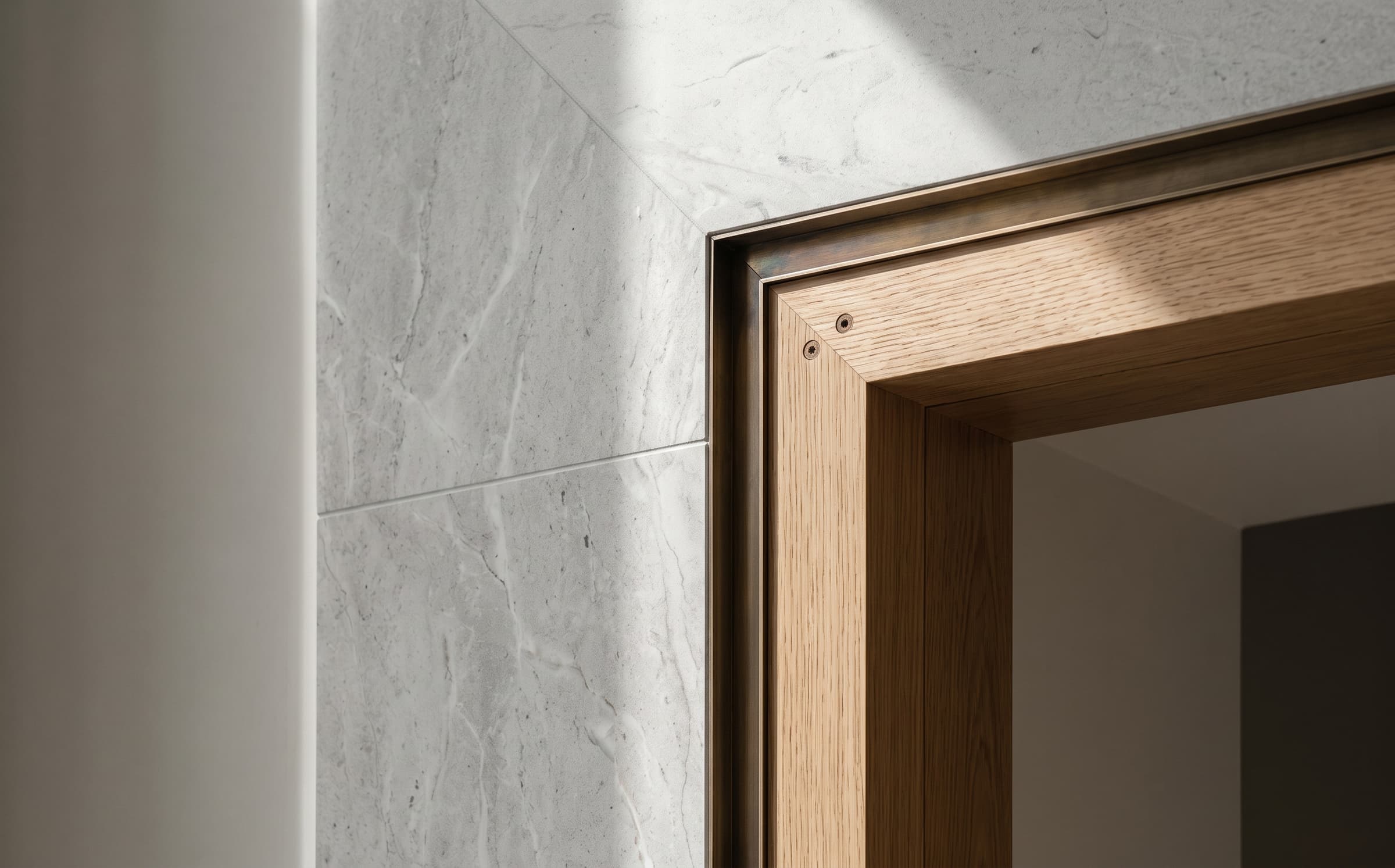 A precise junction of stone, bronze and timber
