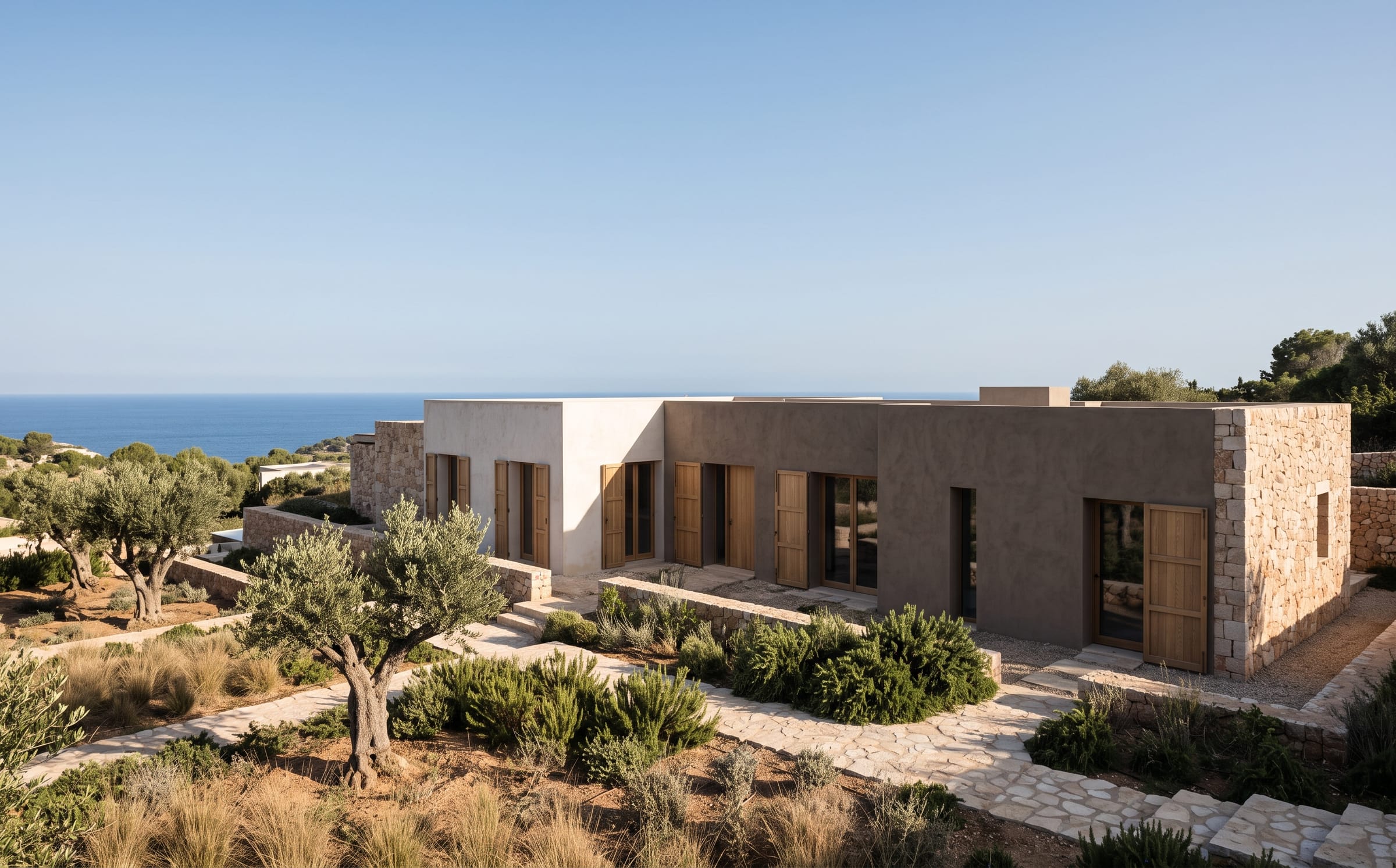 Marea House overlooking the Mediterranean landscape in Mallorca